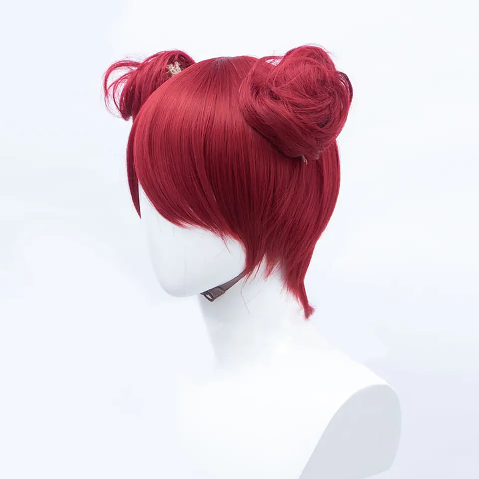 LUPU Women's Synthetic Fake Hair Bun Cosplay Chignon Red Purple Pink Brown Green White Claw In Hairpieces for Costume