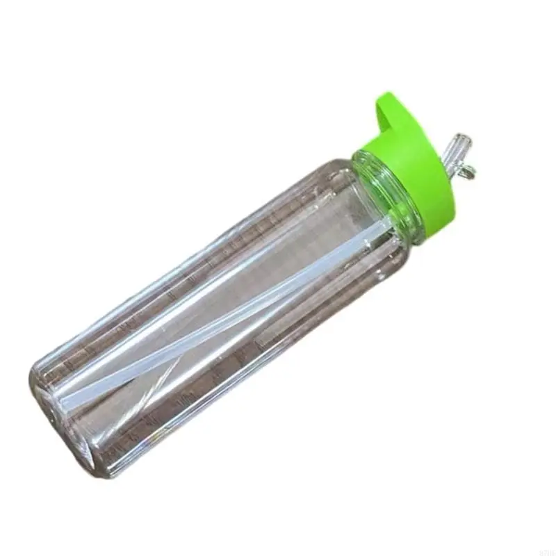 Clear Plastic Water Bottles with Straw LeakProof Sports Water Bottles 700ml