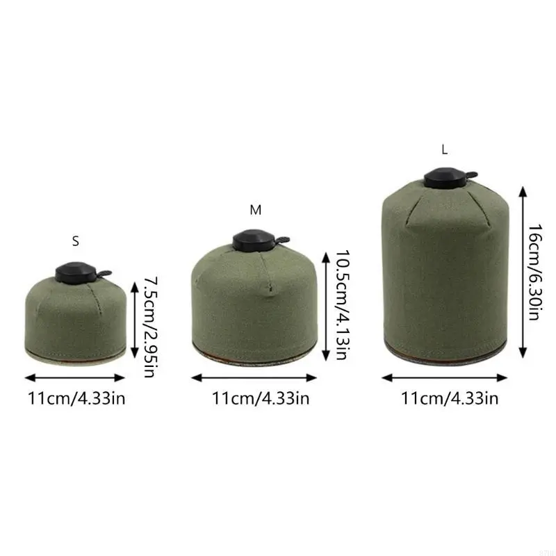 Outdoor Camping Gas for Tank Cover for Case Canvas Gas for Tank Storage Bag Prot