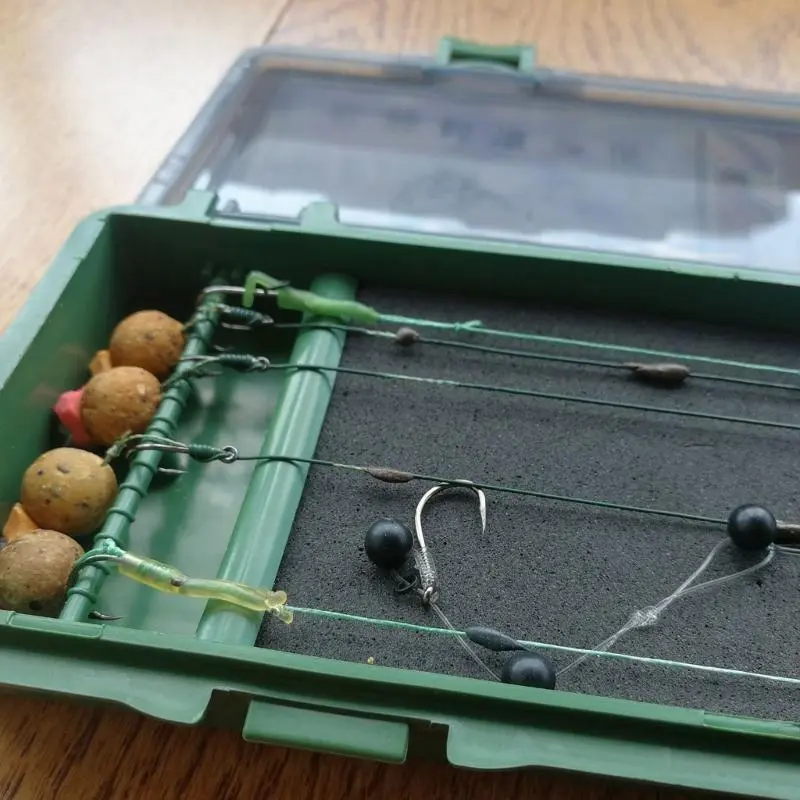 Stiff Hair Rig Storage Box for Fishing Line Hooks Carp Fishing Rig Tackle Box