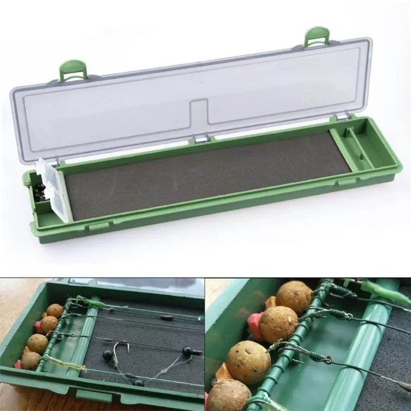 Stiff Hair Rig Storage Box for Fishing Line Hooks Carp Fishing Rig Tackle Box