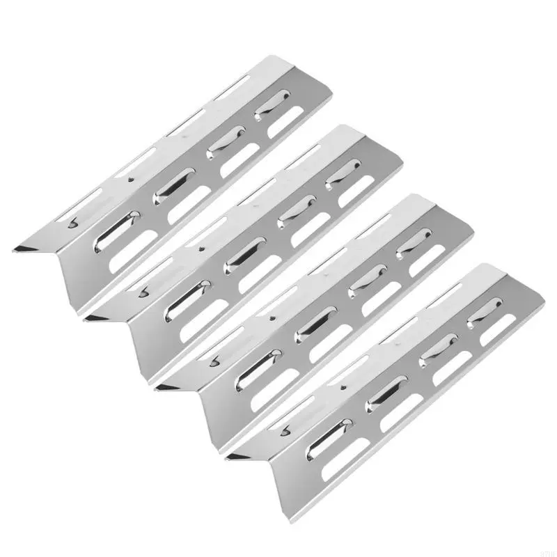 4Pcs Stainless Steel Heat Plate Shield BBQ Heat Tent Gas Grill Replacement Parts