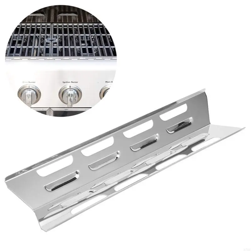 4Pcs Stainless Steel Heat Plate Shield BBQ Heat Tent Gas Grill Replacement Parts