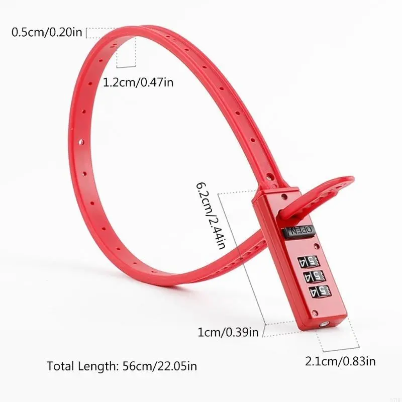 Bike Combination Locks, Zips Tie Lock Lightweight Bicycles Lock Bike Rack Locks