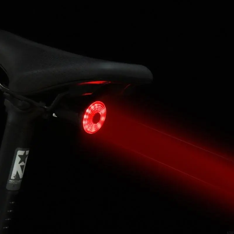 7 Light Modes Quick Release Back Brake Night Riding Light IPX6 Bike Intelligent Flashlight Bikes Tail Light