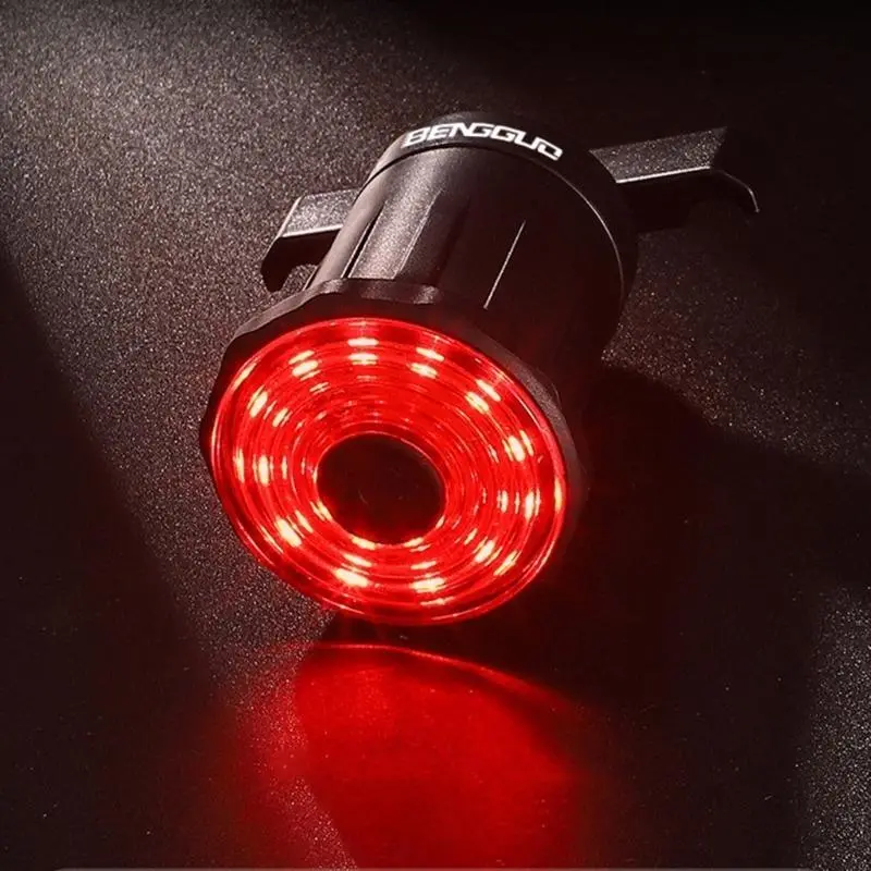 7 Light Modes Quick Release Back Brake Night Riding Light IPX6 Bike Intelligent Flashlight Bikes Tail Light