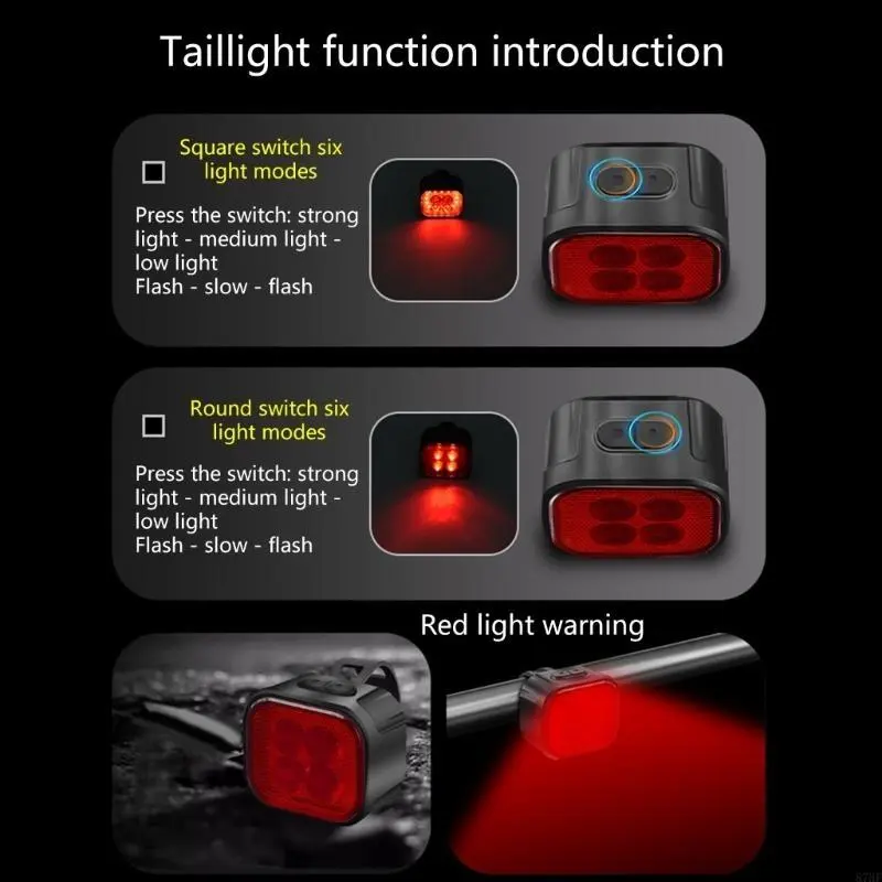 Bike Light Helmets Light Set Easyly Install Bike Light Portables Bicycles Lamp