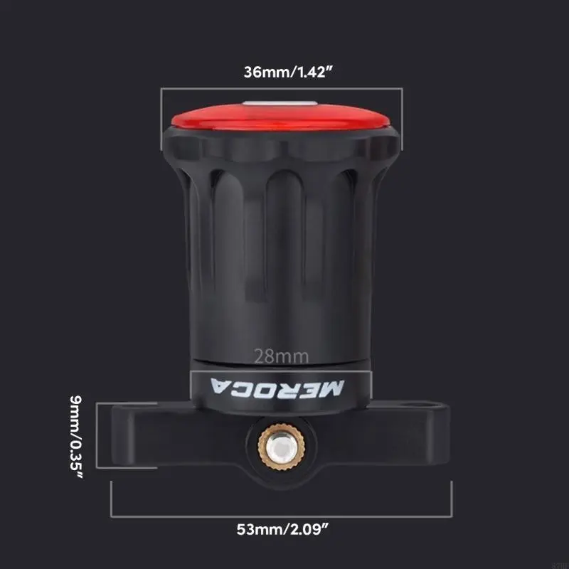 7 Light Modes Quick Release Back Brake Night Riding Light IPX6 Bike Intelligent Flashlight Bikes Tail Light