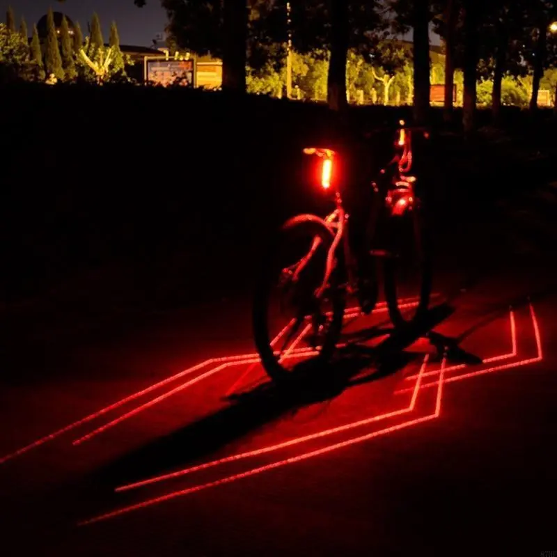Bicycles Powerful Light Tail Bike Light Wireless Remote Control Bike Rear Light