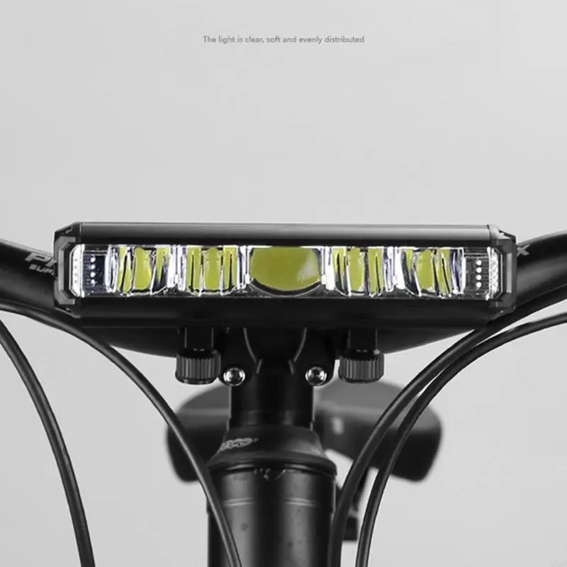 Bike Front Light 1400Lumens USB Rechargeable Bicycles Front 4000mAh IP44 Waterproof Headlights 5 Modes for Night Riding