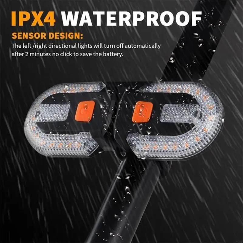 Wireless Remote Bike Rear Light Charging Detachable Waterproofed 5 Models Light for Easy Attachments