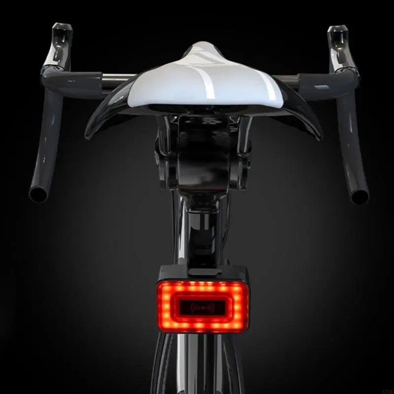 Taillight IPX64 Watertight Bike Rear Light with Visual Alerts for Night Ridings