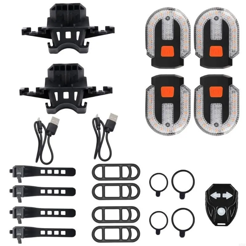 Wireless Remote Bike Rear Light Charging Detachable Waterproofed 5 Models Light for Easy Attachments