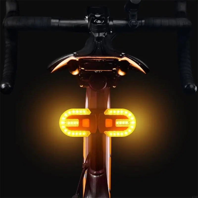 Cycling Safety Tail Light High Brightness LED Turn Signals Rechargeable Light