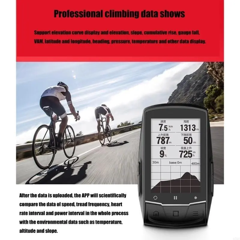 Wireless Bicycles Speedometer with Automatic Backlight Bicycles Computer 2.6inch