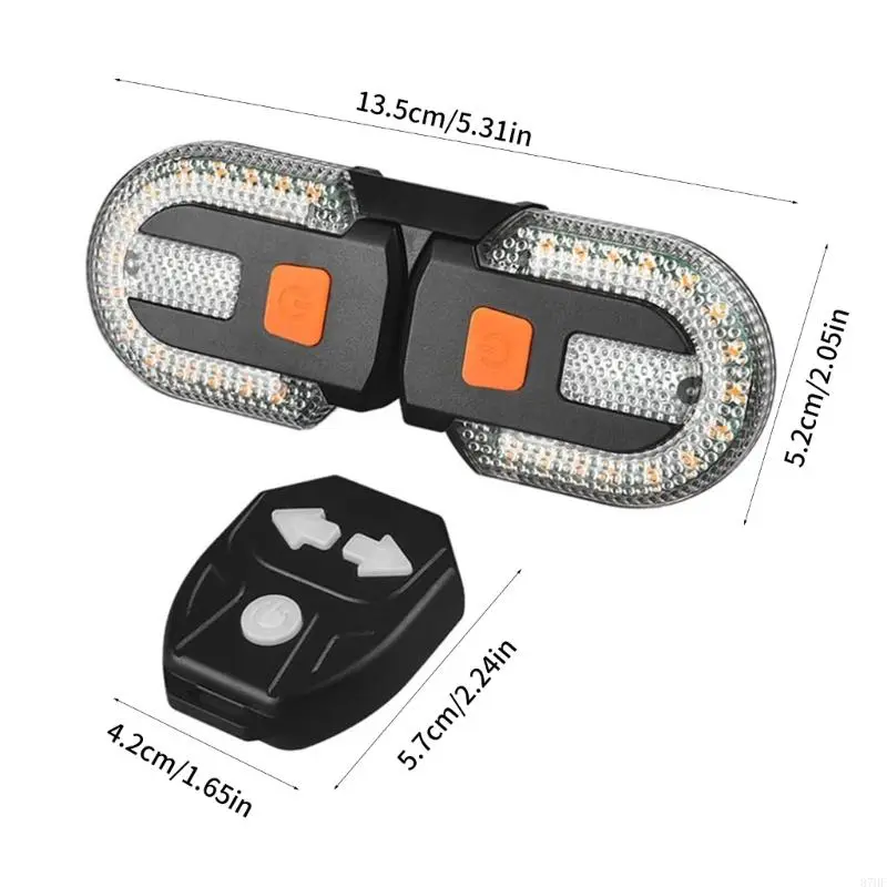 Cycling Safety Tail Light High Brightness LED Turn Signals Rechargeable Light