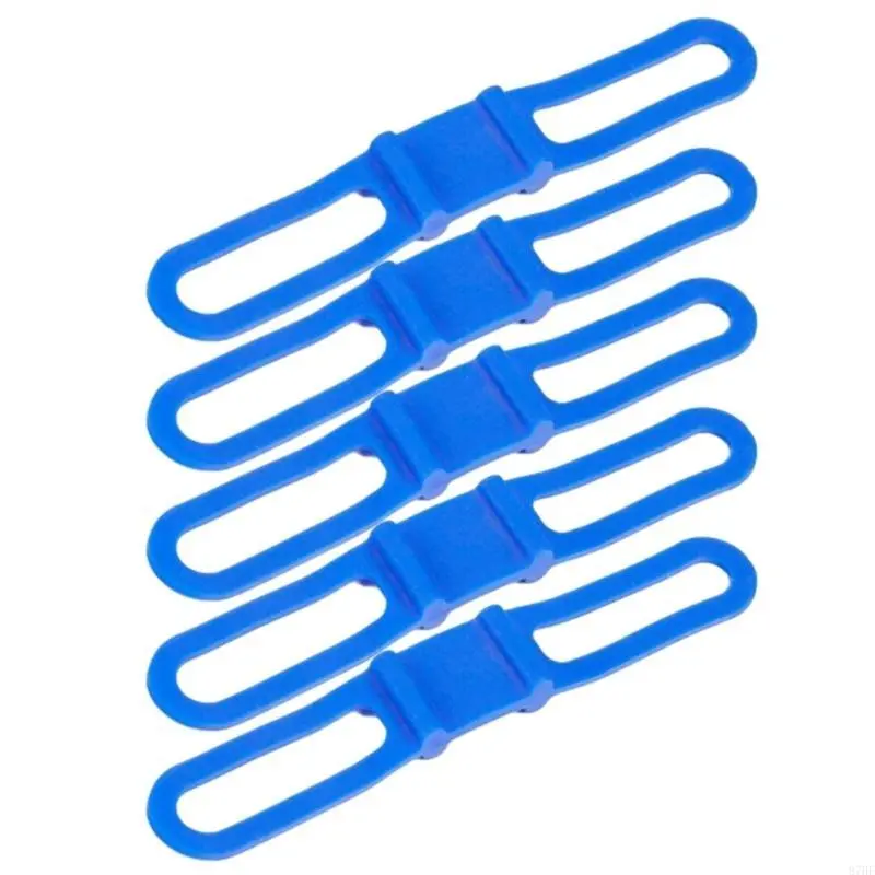 5Pcs Bike Light Replacement Mount Silicone Band Elastic Strap Tie Flashlight Holder Bandage Fixing Bandage Belt