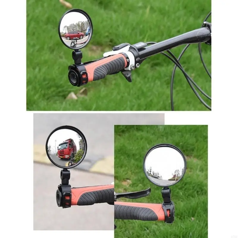 Bicycles Mirror Handlebar Rearview Mirror 360 Degree Adjustable Handlebar Mirror