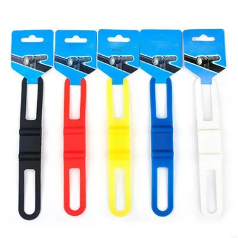 5Pcs Bike Light Replacement Mount Silicone Band Elastic Strap Tie Flashlight Holder Bandage Fixing Bandage Belt