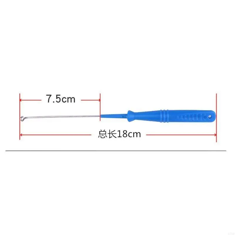 Fishing Hook Remover Stainless Steel With Anti Lost Ring Extractor Anti Slip Han