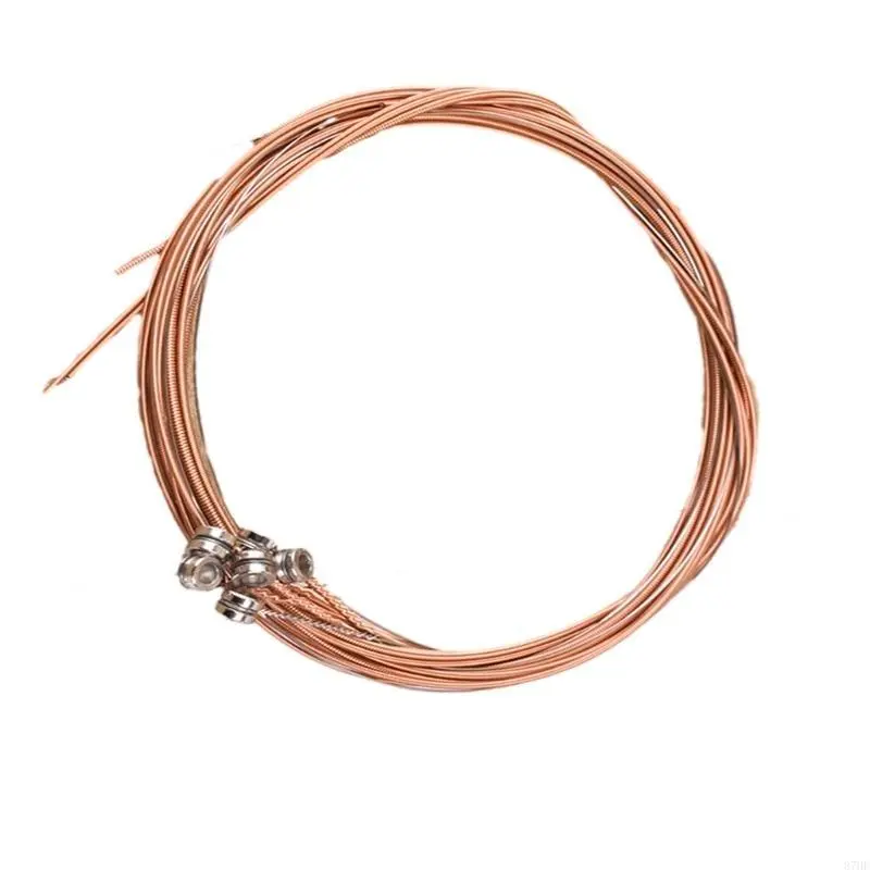 6 Pcs Acoustic Guitar Strings Steel Wire Strings Musical Instrument Accessories