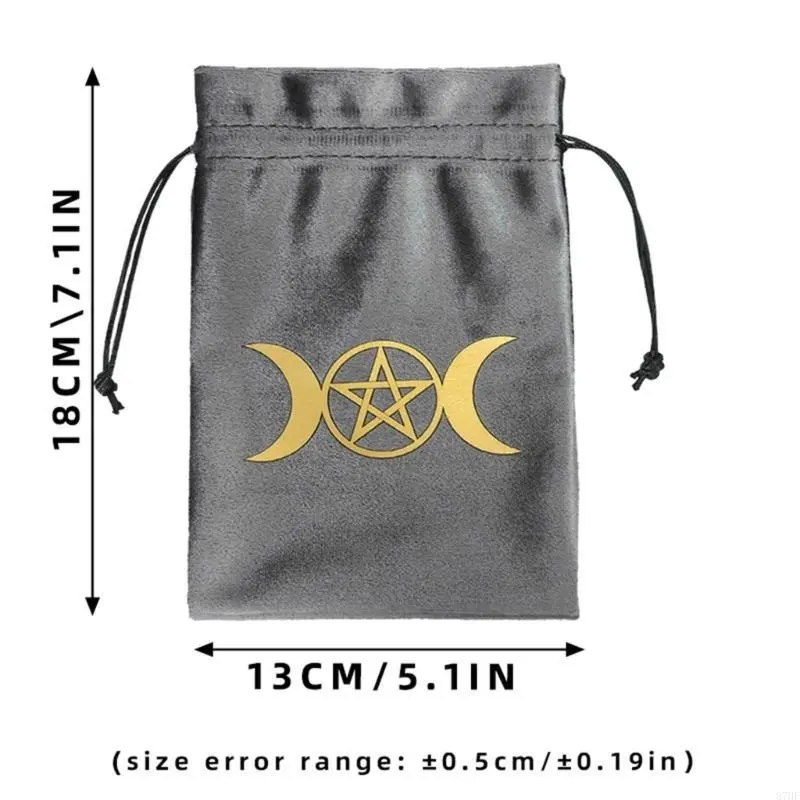 Tarot Oracles Card Storage Bag Jewelry Dices Pouches Drawstrings Bag Divinations Accessory for Tarot Enthusiast