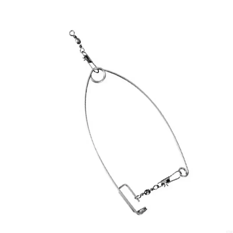 Automatic Fish Hook Device Stainless Steel Spring Loaded Ice Fishing Hook