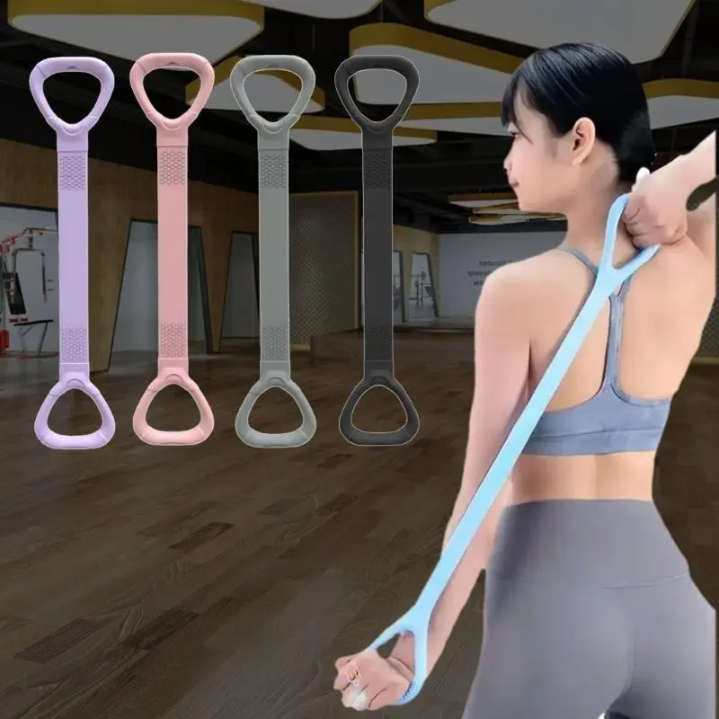 Yoga Resistance Exercise Band Back Training Elastic Rope 8 Fitness Resistance Band Pull Rope Exercise Equipment