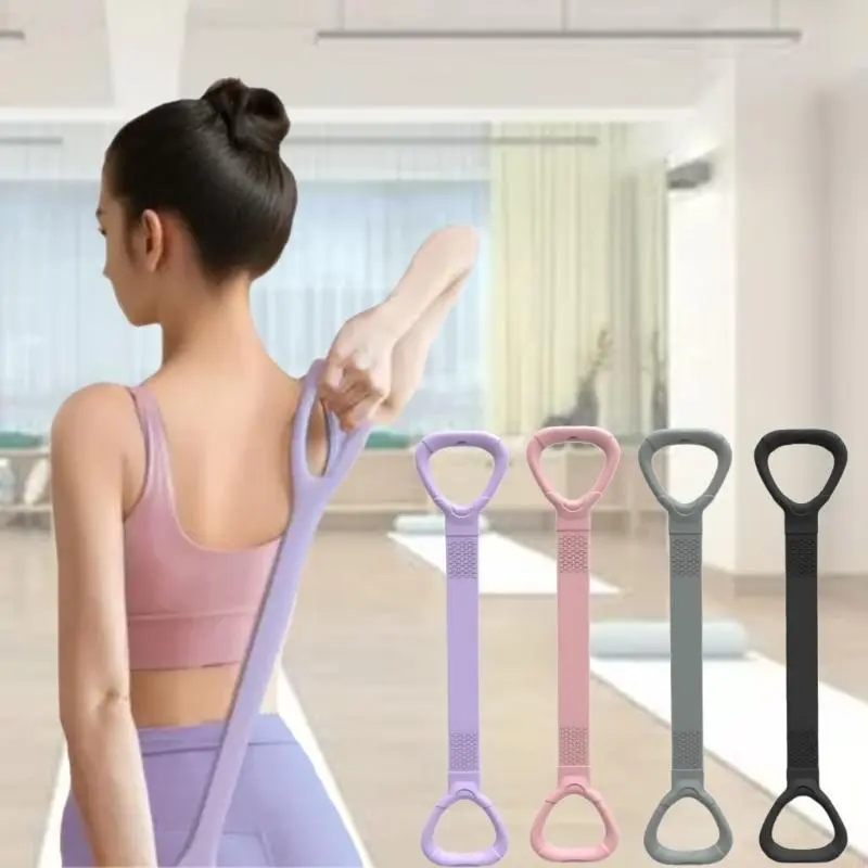 Yoga Resistance Exercise Band Back Training Elastic Rope 8 Fitness Resistance Band Pull Rope Exercise Equipment