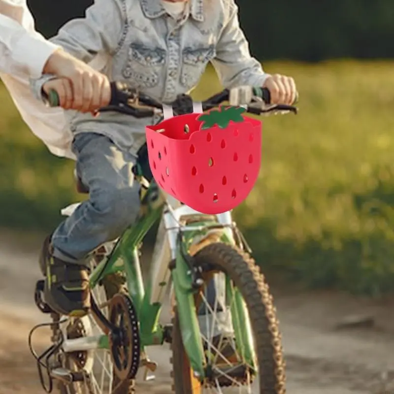 Childrens Bicycles Basket Bicycles Front Handlebar Basket Waterproofs Plastic Tricycle Basket Cycling Accessories