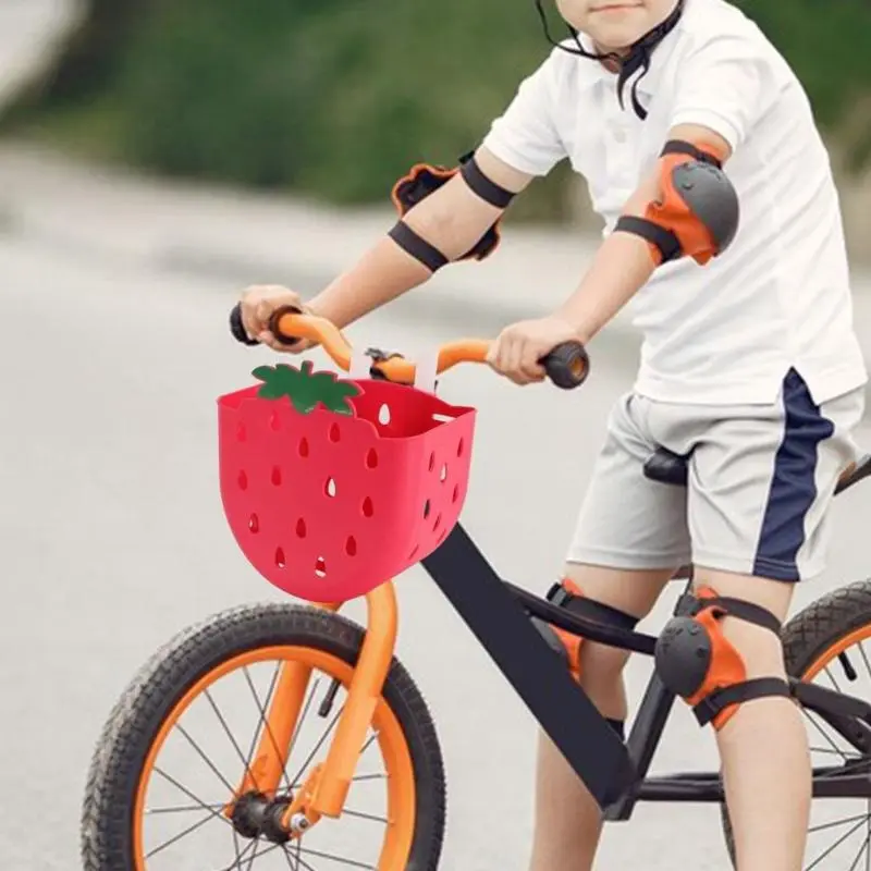 Childrens Bicycles Basket Bicycles Front Handlebar Basket Waterproofs Plastic Tricycle Basket Cycling Accessories