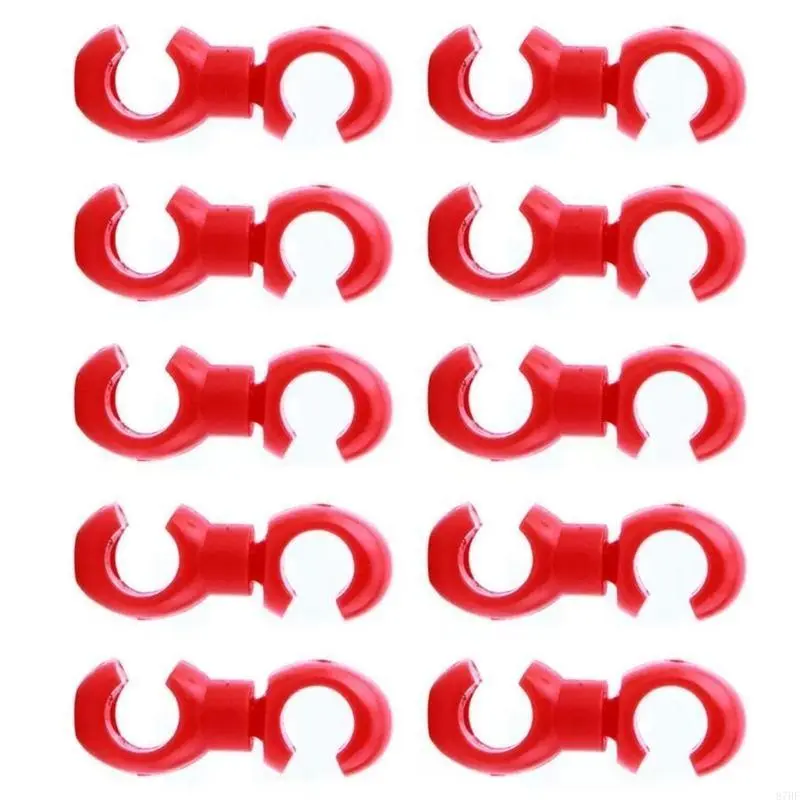 10pcs Bicycles Brake Cables Clip Aluminum Durability Bike Oil Tube Fixed Clamps
