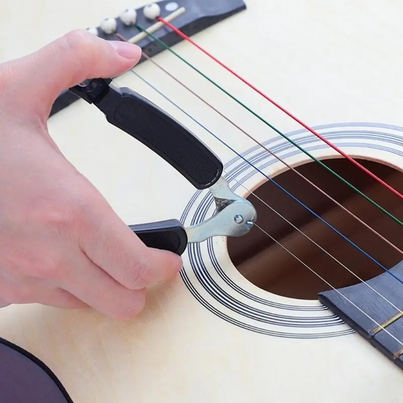 Guitar Bridge Pin Puller for Guitar String Changing, 3 in 1 Guitar String Changing Tool, Guitar String Winder Cutter