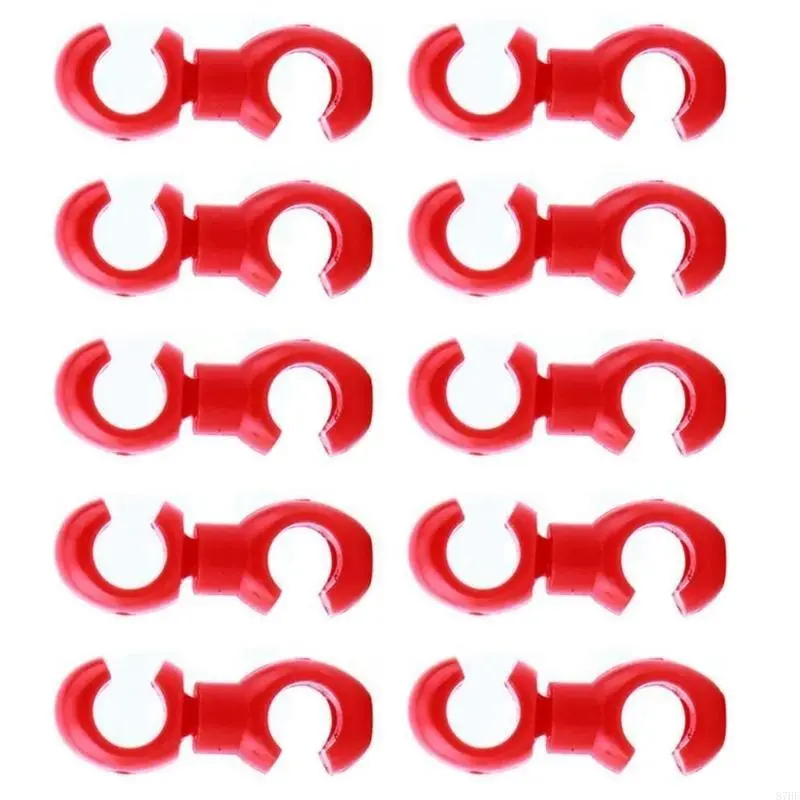 10pcs Bicycles Brake Cables Clip Aluminum Durability Bike Oil Tube Fixed Clamps