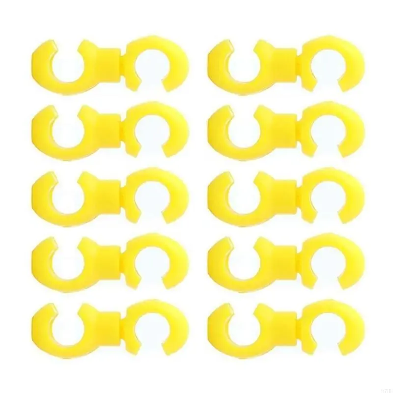 10pcs Bicycles Brake Cables Clip Aluminum Durability Bike Oil Tube Fixed Clamps