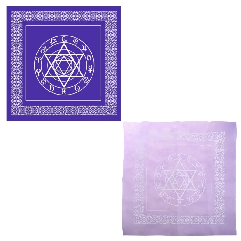 Square Pendulum Divination Tablecloth Tarots Card Pad Runes Altar Table Cloth