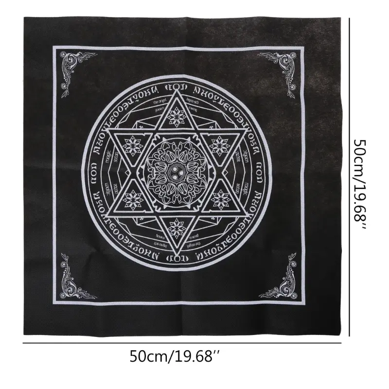 Square Pendulum Divination Tablecloth Tarots Card Pad Runes Altar Table Cloth