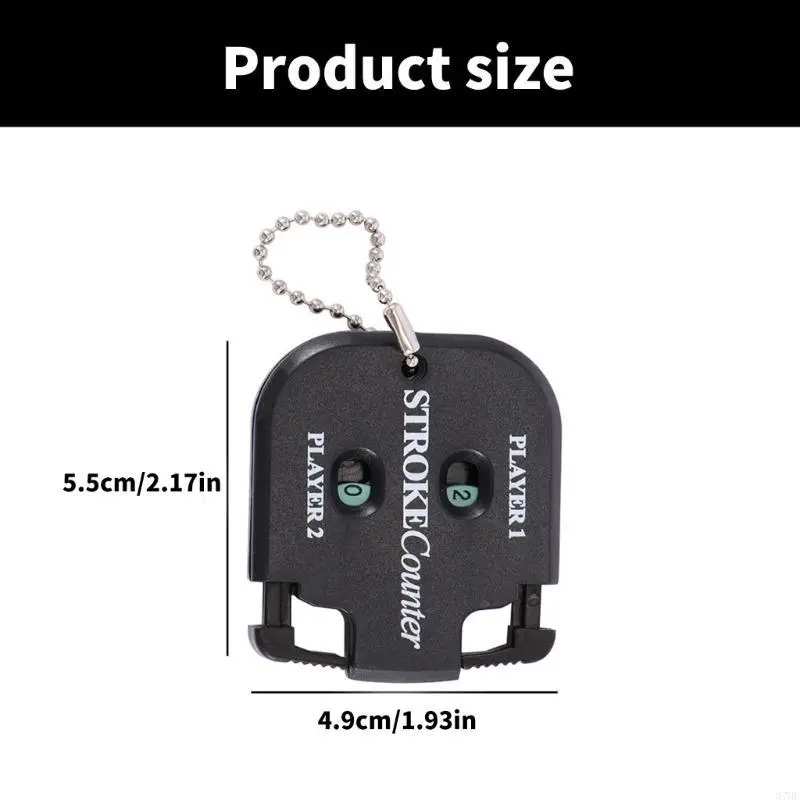 Golf Handy Count Shot Sport Clickers Scorekeeper Keychains Golf Score 2 Player Strokes Counter Handheld Scorer