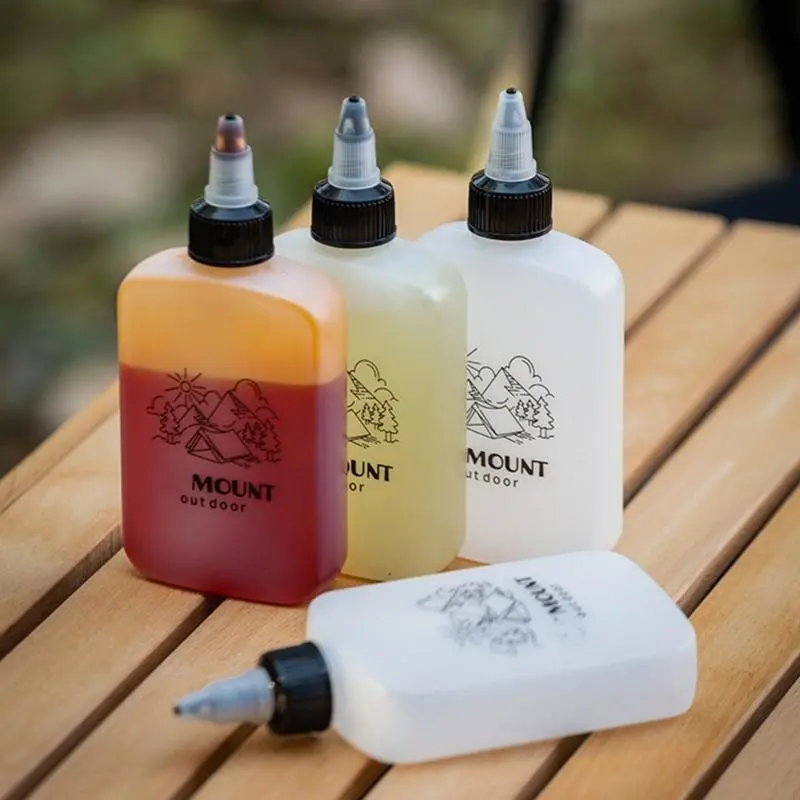 Light weight Camping Seasoning Dispenser Portables Sealed Seasoning Bottles for Camping Oil Storage
