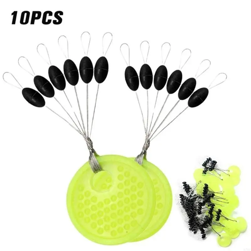 10Grop Space Beans Oval/Cylinder Fishing Float Bobber Stopper Fishing Float Bean Space Float Sinkers Stops Accessories