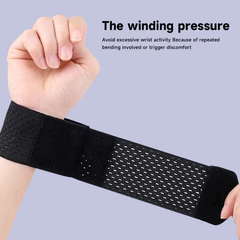 Adjustable Soft Wristbands Wrist Support Bracers For Gym Sports Wristband Carpal Protector Breathable Wrap Band Strap Safety