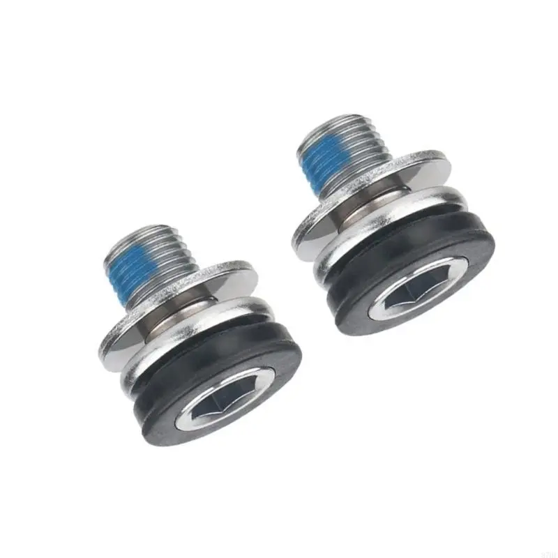 2Pcs Bike Hexagonal Crank Arm Bolts Bicycles Crank Screw for Bicycles Crank Arm