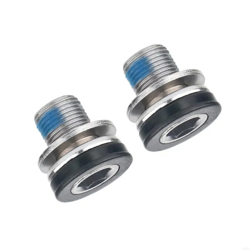2Pcs Bike Hexagonal Crank Arm Bolts Bicycles Crank Screw for Bicycles Crank Arm