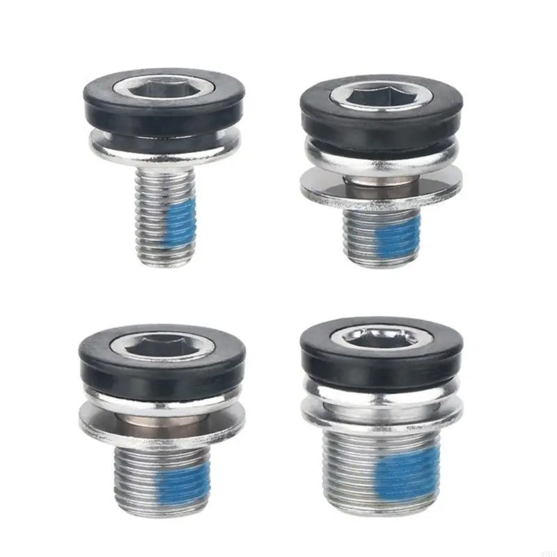 2Pcs Bike Hexagonal Crank Arm Bolts Bicycles Crank Screw for Bicycles Crank Arm