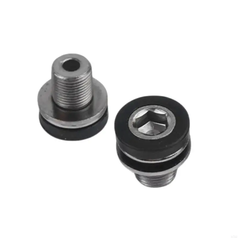 2Pcs Bike Hexagonal Crank Arm Bolts Bicycles Crank Screw for Bicycles Crank Arm
