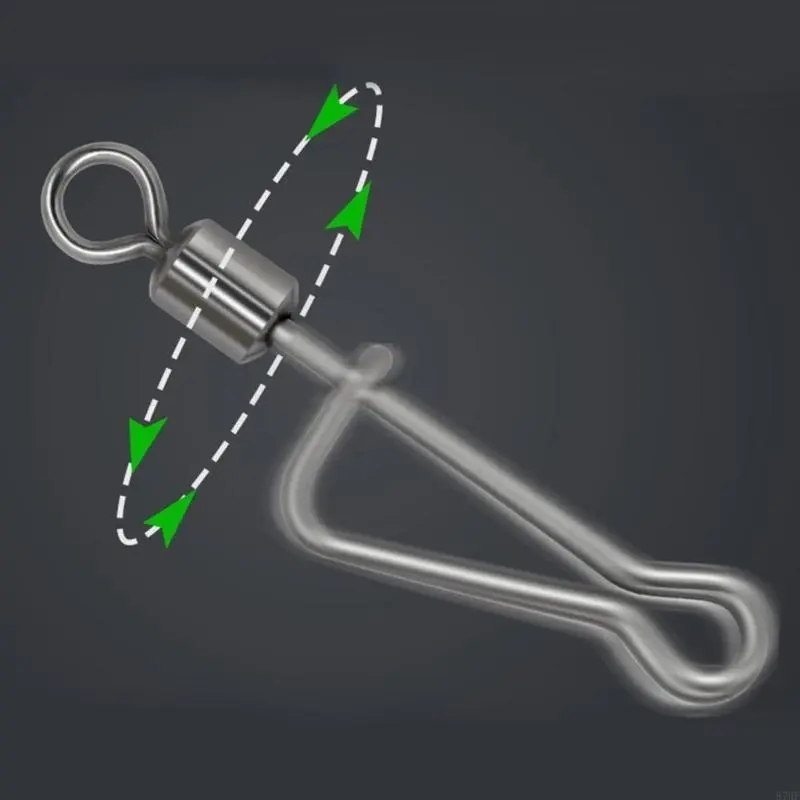High Strength Fishing Swivels Set Balls-Bearing Swivels with Welded Rings
