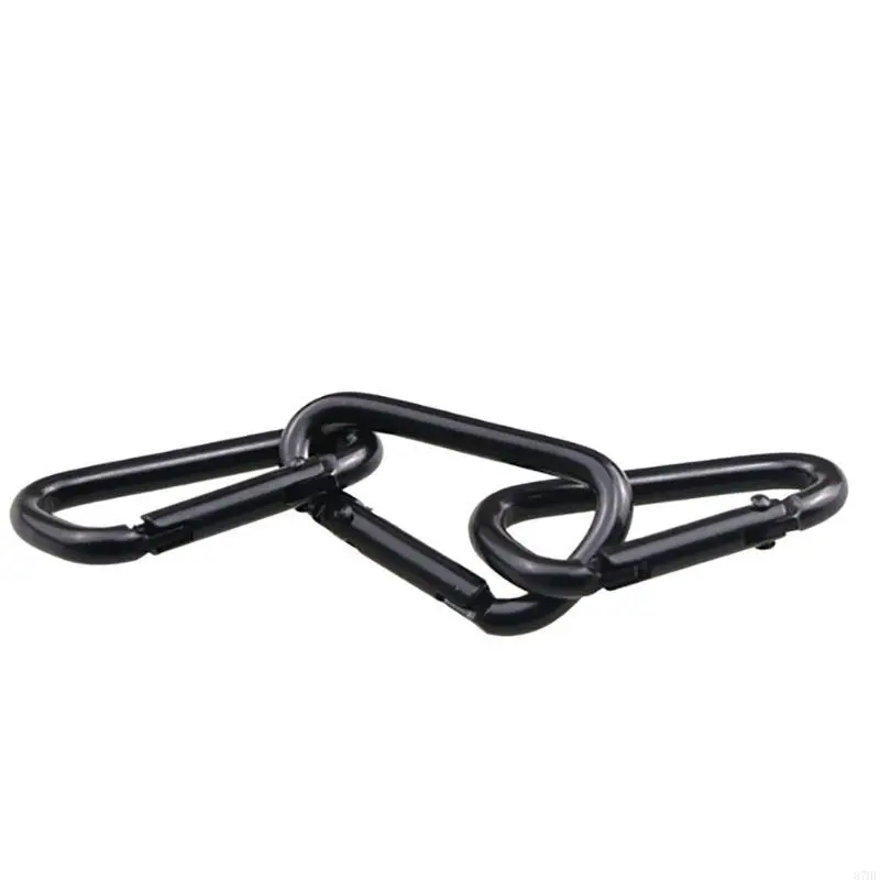 4 Pcs Aluminum Alloy Carabiner Clip Outdoor Hiking Spring Clip Hooks Clasps