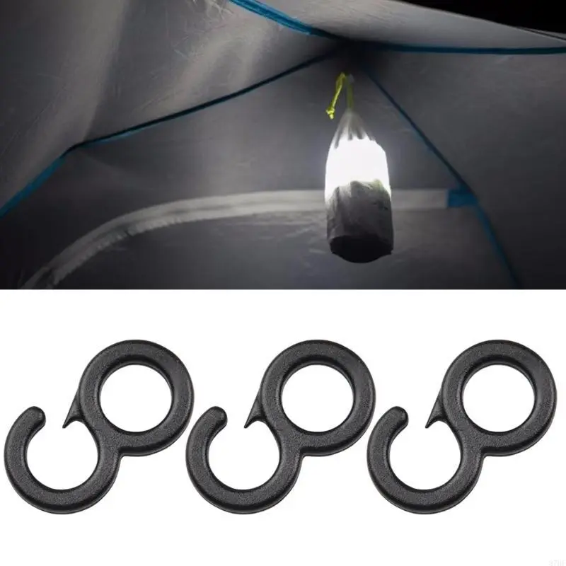 10Pcs Clip Tail Hook Outdoor Camping Tent Light Plastic Canopy Tarp Fixed Hook