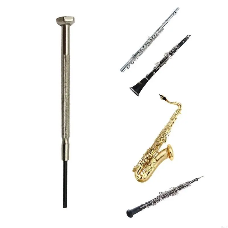 Professional Flute Repair Screwdriver Portable Metal Sax Saxophone Screwdriver Woodwind Instrument Maintenance Tool