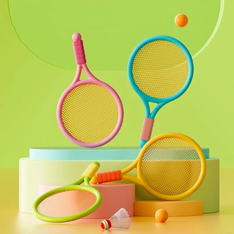Kids Tennis Racquet Sets, Small Badminton Rackets with Shuttlecocks Balls In/Outdoor Parent Child Interactive Sports Toy